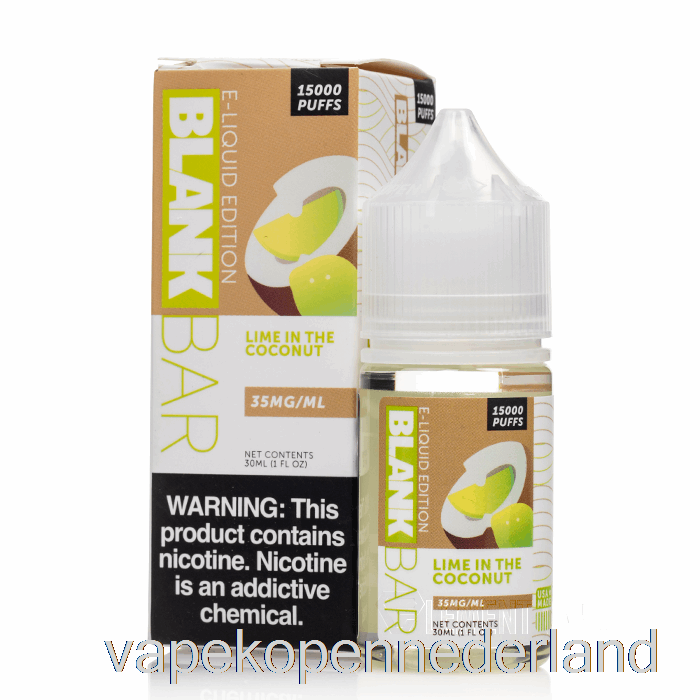 Elektronische Sigaret Vape Limoen In De Kokosnoot - Blanco Staafzout - 30 Ml 50 Mg